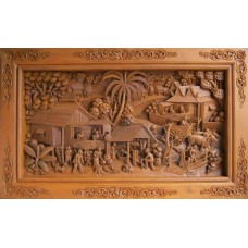 Medium 3D panel with country crafts.